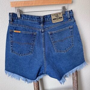 Jordache 100% cotton high rise cut off shorts